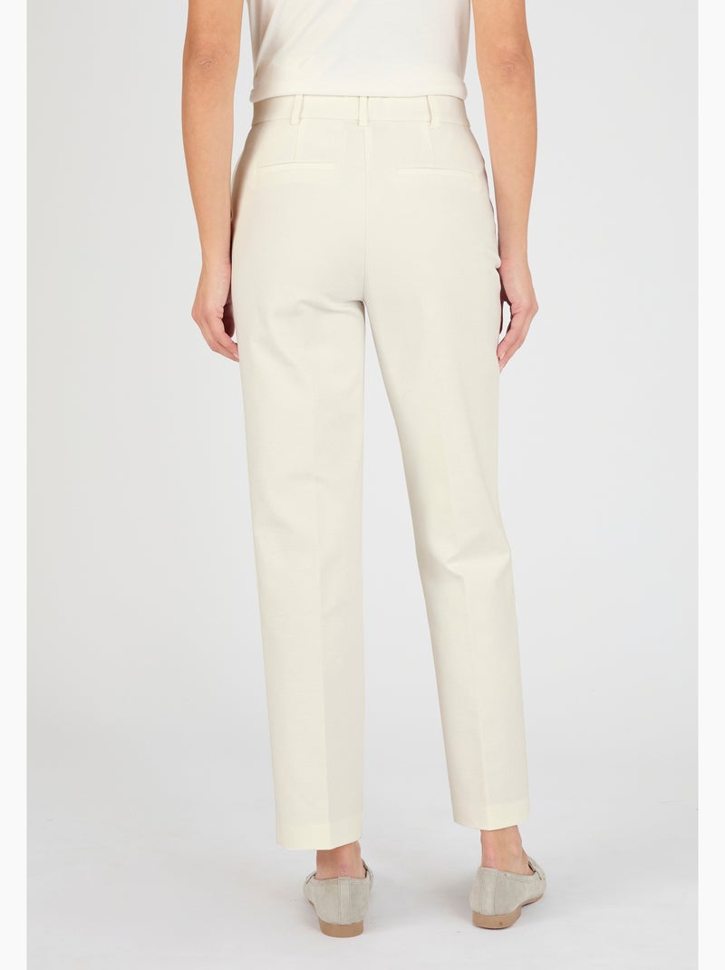 Pantalon 7/8ème satin de coton - Damart Marron - Kiabi