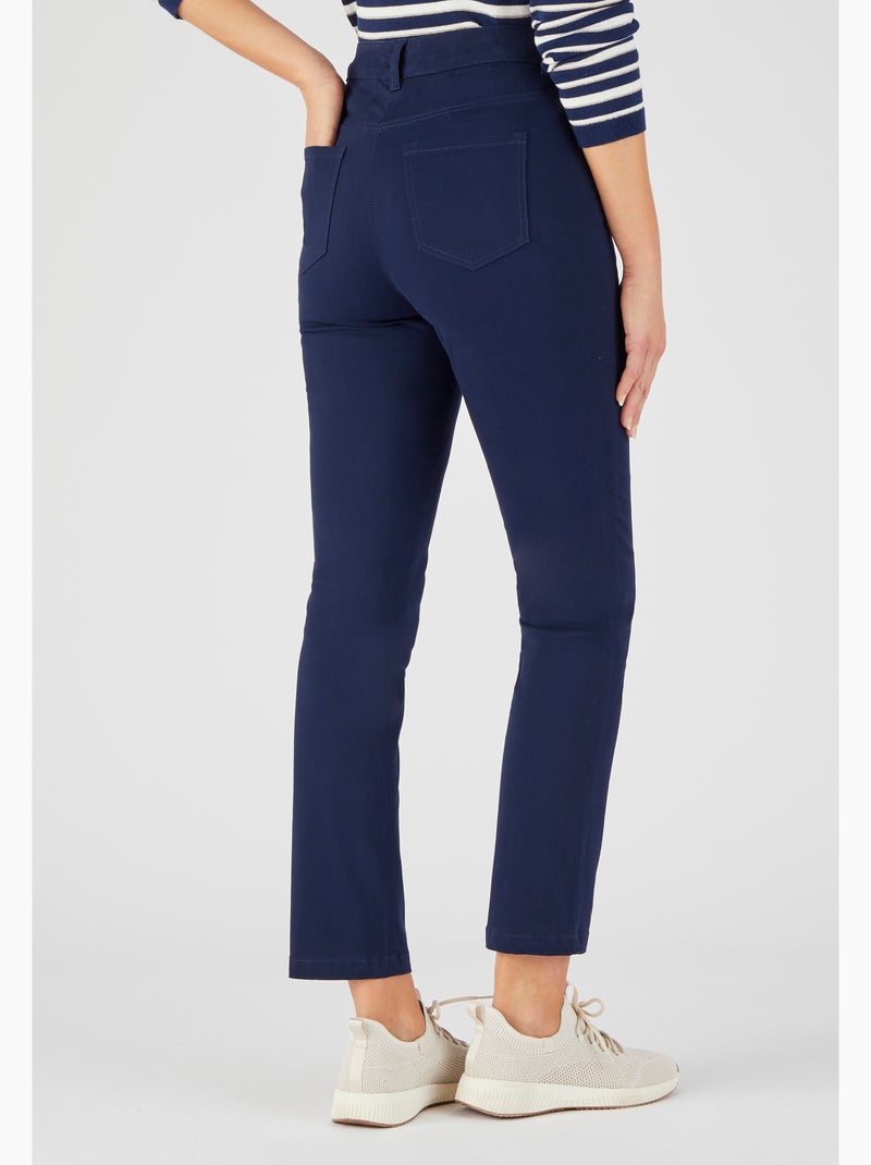 Pantalon 7/8ème slim Perfect Fit by Damart - Damart Bleu marine - Kiabi