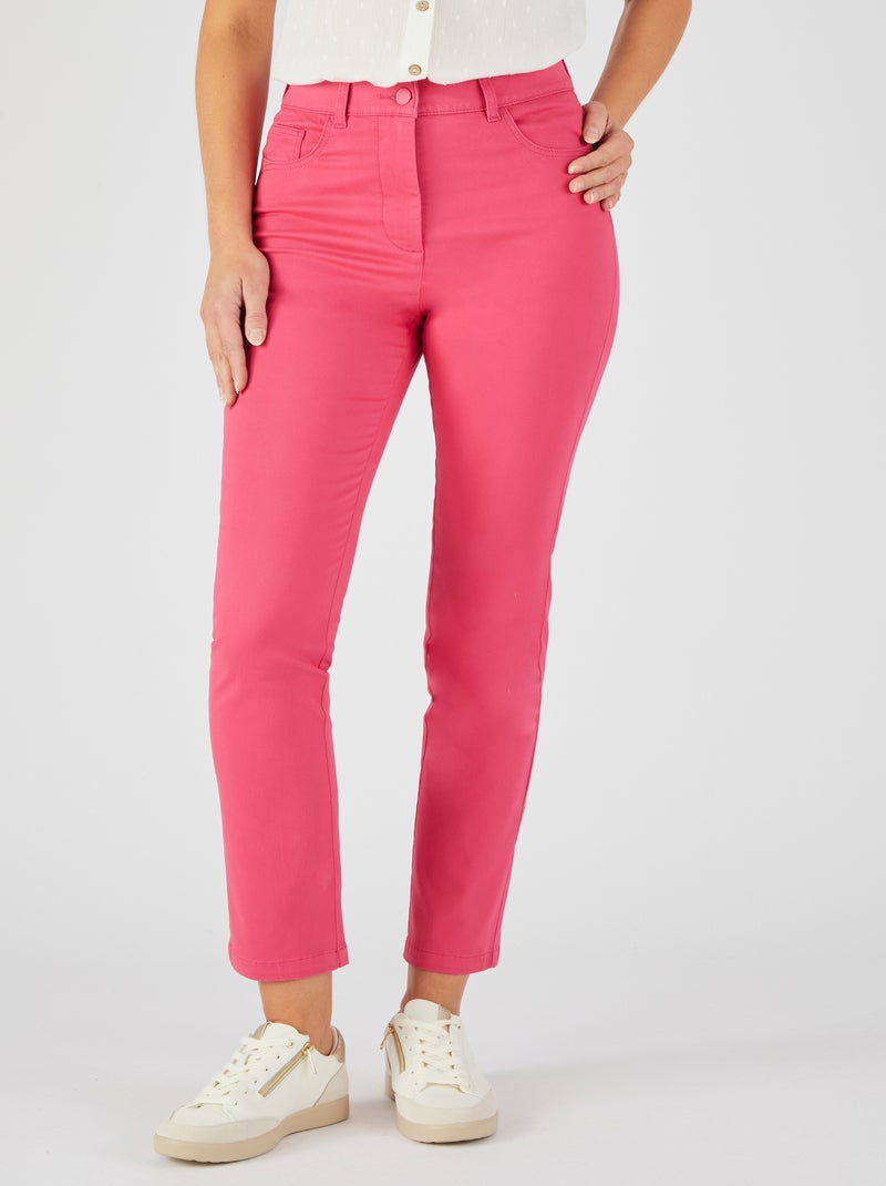 Pantalon 7/8ème slim Perfect Fit by Damart - Damart Rose framboise - Kiabi
