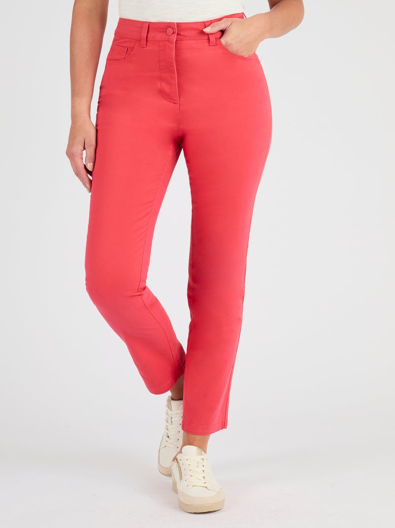 Pantalon 7/8ème slim Perfect Fit by Damart - Damart Rouge - Kiabi