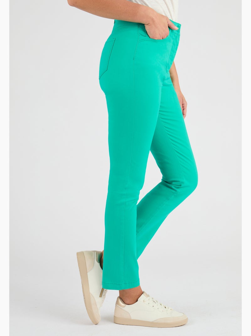 Pantalon 7/8ème slim perfect fit by damart - damart Vert émeraude - Kiabi
