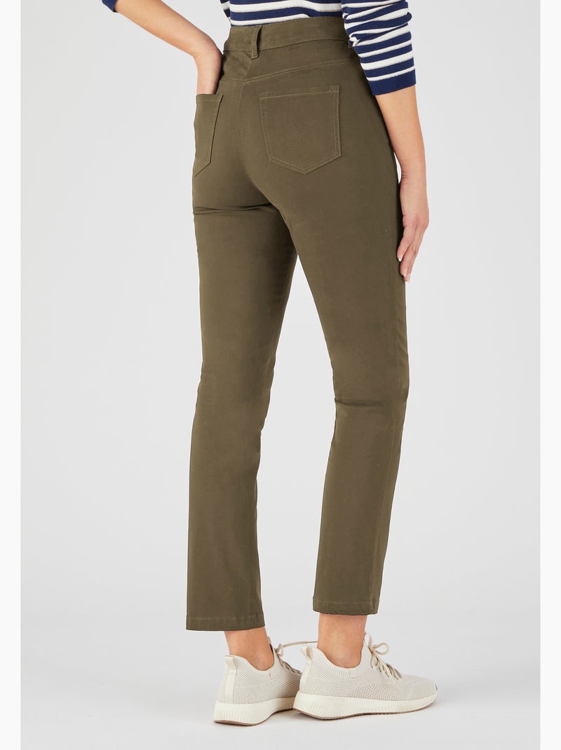 Pantalon 7/8ème slim Perfect Fit by Damart - Damart Vert olive - Kiabi