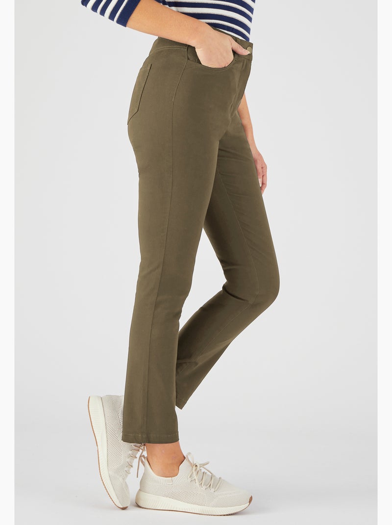 Pantalon 7/8ème slim Perfect Fit by Damart - Damart Vert olive - Kiabi