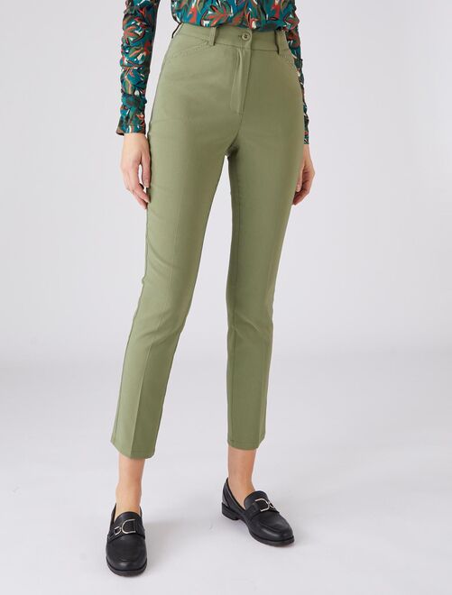 Pantalon 7/8ème tissu souple stretch - Damart - Kiabi