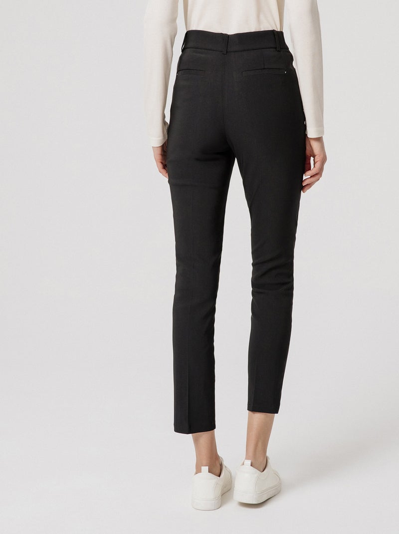 Pantalon 7/8ème tissu souple stretch - Damart Noir - Kiabi