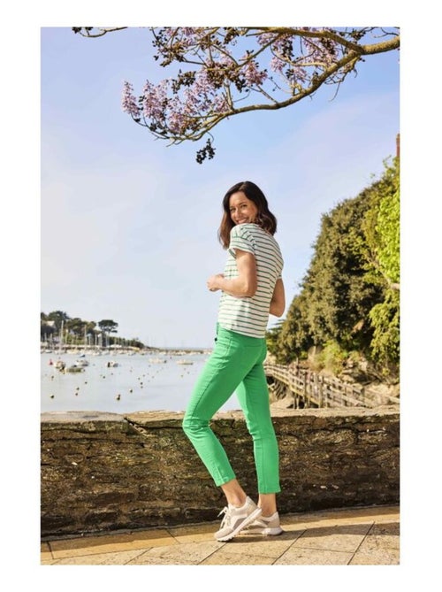 Pantalon 7/8ème vert Femme - Kiabi