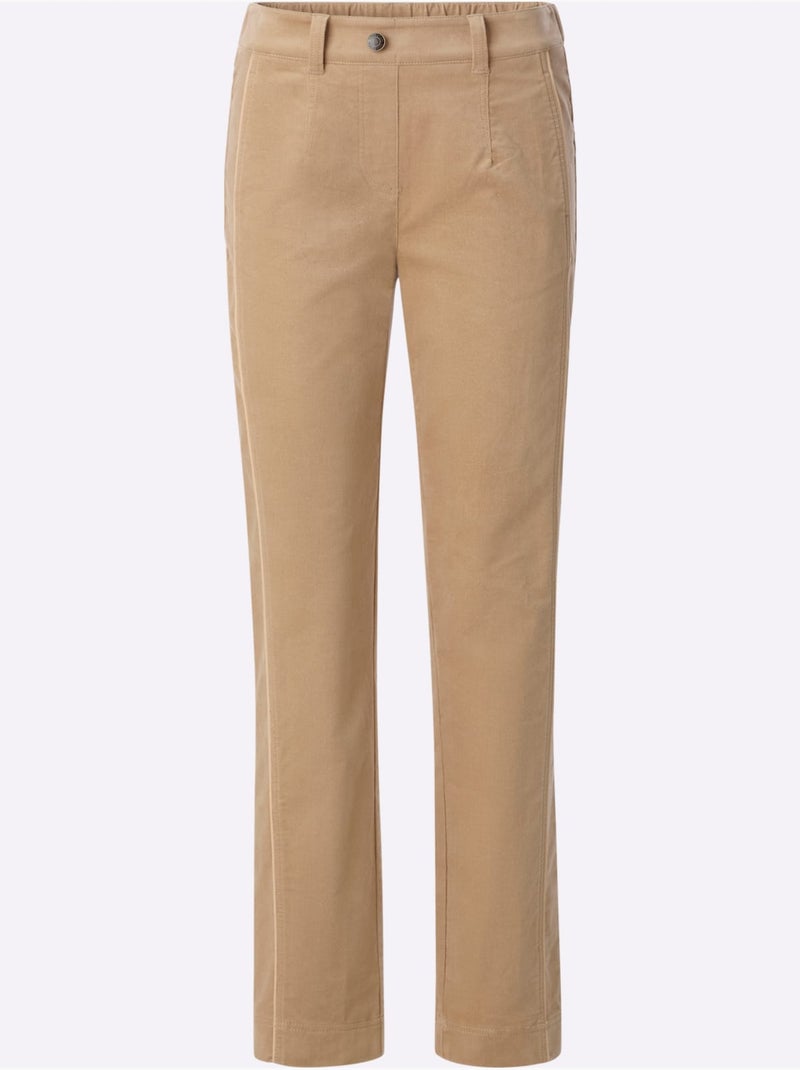 Pantalon 98% coton - taille courte - witt Doré - Kiabi
