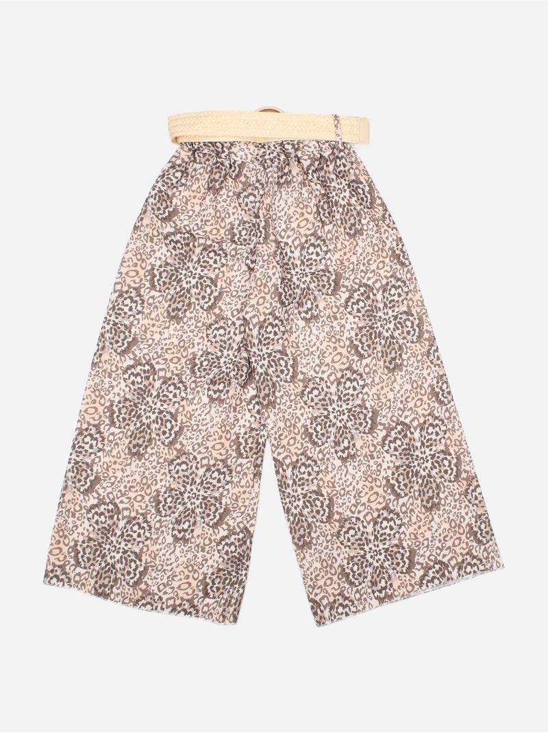 Pantalon à ardillon doré - Kids Star Marron - Kiabi