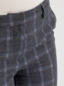 Pantalon à carreaux - Kiabi