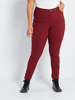 Pantalon à carreaux - Kiabi