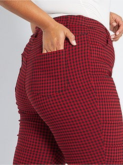 Pantalon à carreaux - Kiabi