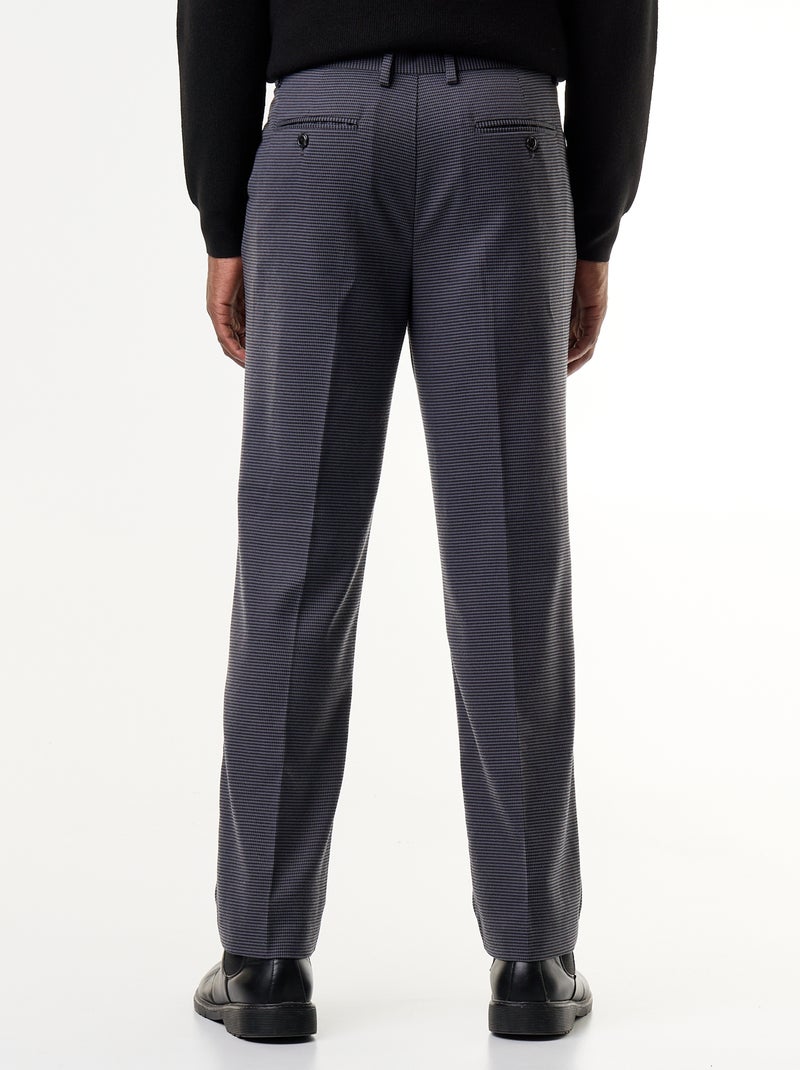 Pantalon à carreaux coupe fuselée Gris - Kiabi