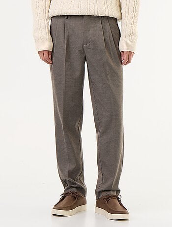 Pantalon à carreaux coupe fuselée
