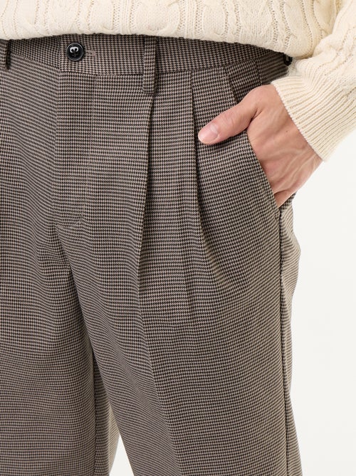 Pantalon à carreaux coupe fuselée - Kiabi