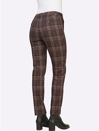 Pantalon à carreaux élasthanne - taille standard - helline