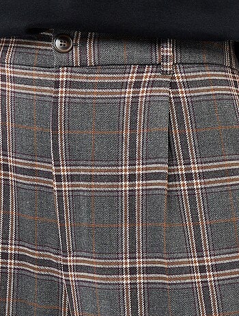 Pantalon à carreaux large fit