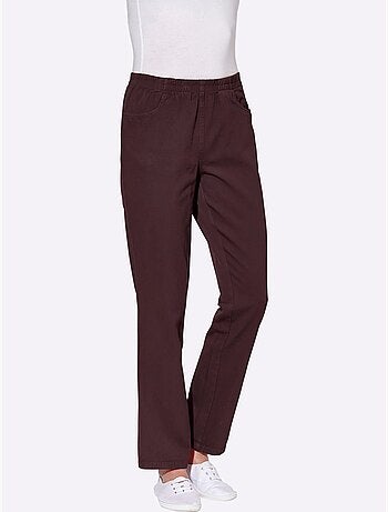 Pantalon à ceinture élastique avec deux poches et rayures - Taille standard - Witt