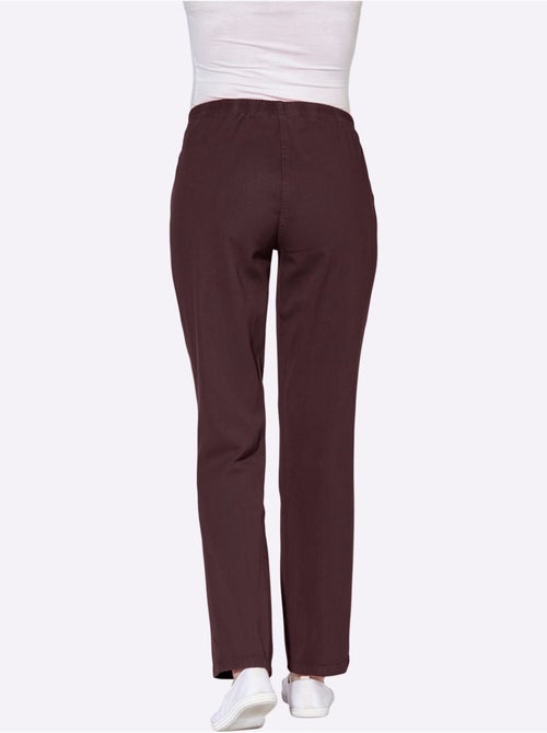 Pantalon à ceinture élastique avec 2 poches et finition sobre - Taille standard - Witt - Kiabi