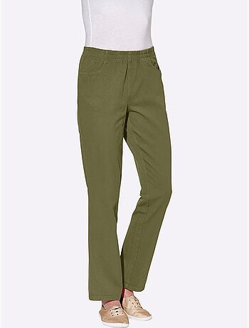 Pantalon à ceinture élastique avec deux poches et rayures - Taille standard - Witt