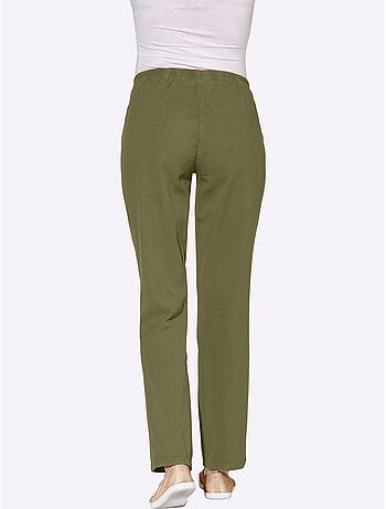 Pantalon à ceinture élastique avec deux poches et rayures - Taille standard - Witt