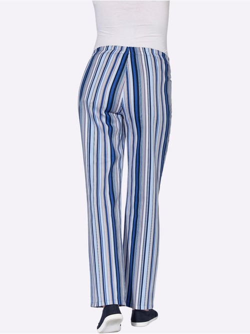 Pantalon à ceinture élastique avec 2 poches et rayures - Taille courte - Witt - Kiabi Pantalon à ceinture élastique avec 2 poches et rayures - Taille courte - Witt - Kiabi