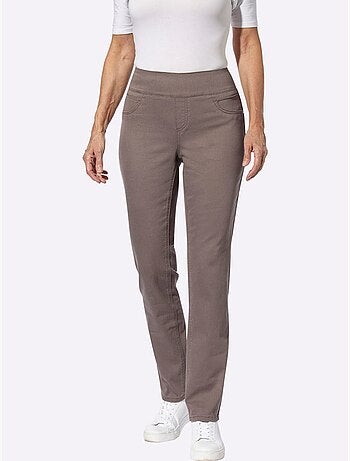 Pantalon avec ceinture élastique et fausses poches avant - Taille courte - Witt