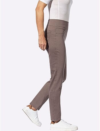 Pantalon avec ceinture élastique et fausses poches avant - Taille courte - Witt