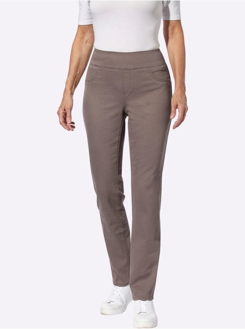 Pantalon à ceinture élastique avec 2 poches plaquées - Taille courte - Witt - Kiabi