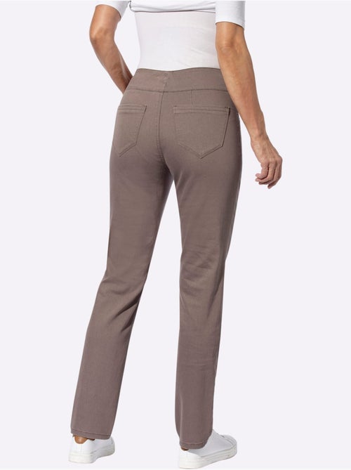 Pantalon à ceinture élastique avec 2 poches plaquées - Taille courte - Witt - Kiabi
