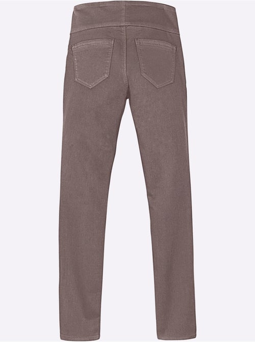 Pantalon à ceinture élastique avec 2 poches plaquées - Taille courte - Witt - Kiabi