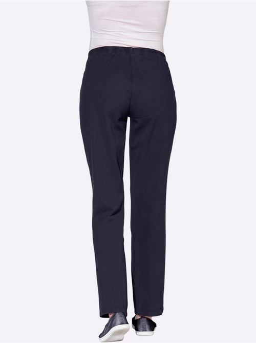 Pantalon à ceinture élastique avec deux poches et pieds larges - Taille courte - Witt - Kiabi Pantalon à ceinture élastique avec deux poches et pieds larges - Taille courte - Witt - Kiabi