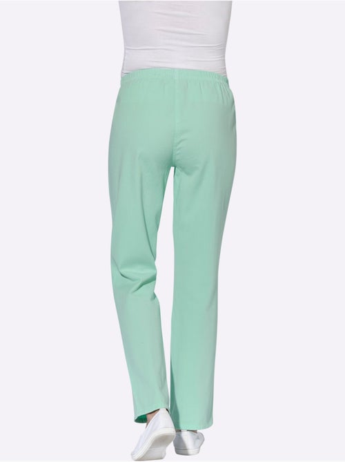 Pantalon à ceinture élastique avec deux poches et pieds larges - Taille courte - Witt - Kiabi Pantalon à ceinture élastique avec deux poches et pieds larges - Taille courte - Witt - Kiabi