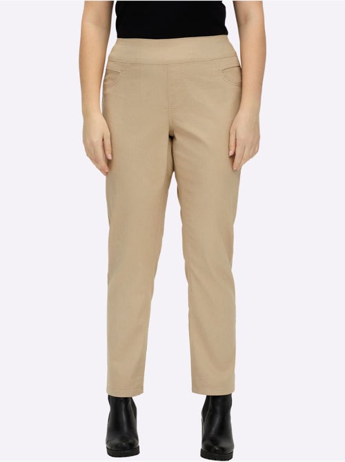 Pantalon à ceinture élastique avec fausses poches devant et derrière - Taille standard - Witt - Kiabi