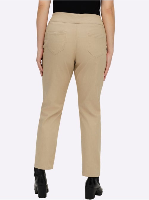 Pantalon à ceinture élastique avec fausses poches devant et derrière - Taille standard - Witt - Kiabi