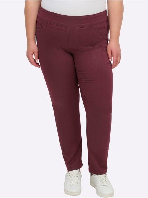 Pantalon à ceinture élastique avec fausses poches et confort optimal - Taille extra courte - Witt - Kiabi