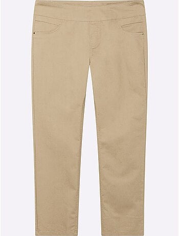 Pantalon à ceinture élastique avec fausses poches et patte à glissière - Taille extra courte - Witt