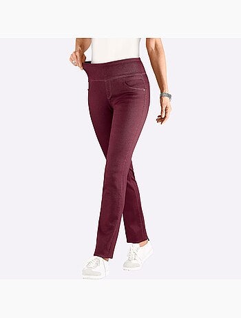 Pantalon confortable à ceinture élastique et fausses poches - taille standard - witt