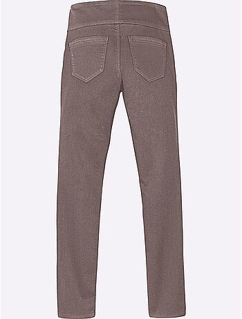 Pantalon à ceinture élastique avec fausses poches et patte à glissière - Taille extra courte - Witt