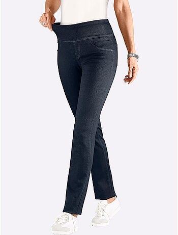 Pantalon avec ceinture élastique et fausses poches avant - taille courte - witt