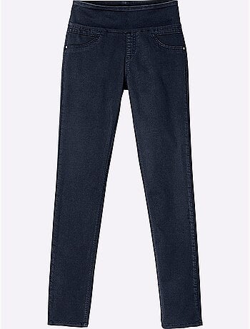 Pantalon avec ceinture élastique et fausses poches avant - taille courte - witt
