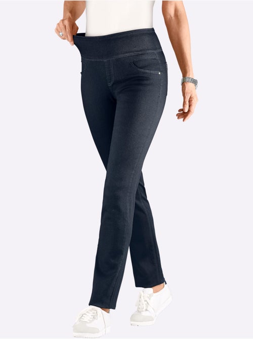 Pantalon à ceinture élastique avec fausses poches et style confortable - Taille courte - Witt - Kiabi