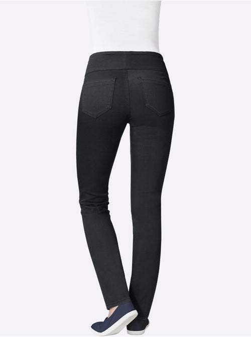 Pantalon à ceinture élastique avec fausses poches et style confortable - Taille courte - Witt - Kiabi