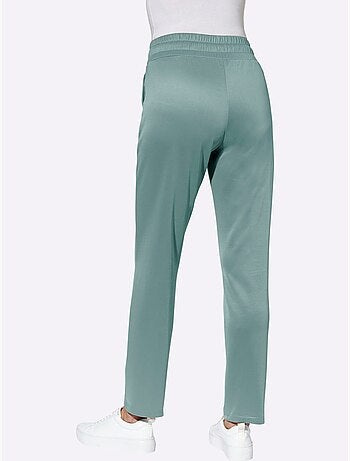 Pantalon confortable avec ceinture élastique et poches pratiques - Taille standard - Moda Vilona
