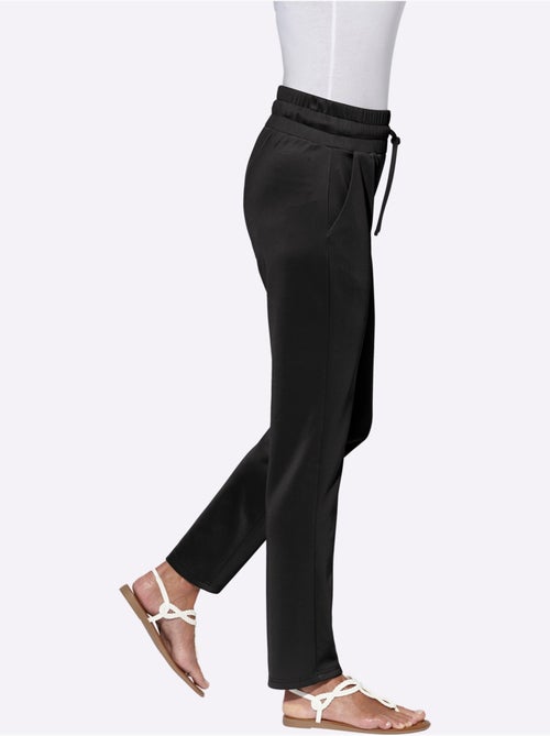 Pantalon à ceinture élastique avec poches et matière confortable - Taille courte - Moda Vilona - Kiabi