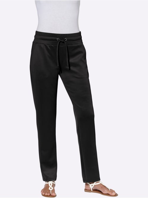 Pantalon à ceinture élastique avec poches et matière confortable - Taille courte - Moda Vilona - Kiabi