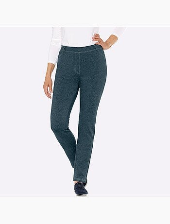Pantalon avec ceinture élastique et empiècements à poches - Taille courte - Moda Vilona