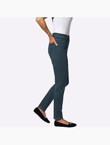 Pantalon avec ceinture élastique et empiècements à poches - Taille courte - Moda Vilona