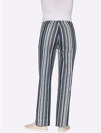 Pantalon à ceinture élastique avec deux poches et rayures - Taille standard - Witt