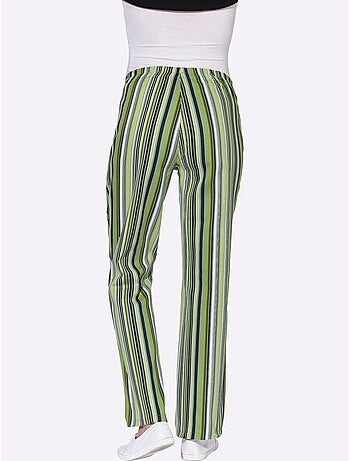 Pantalon à ceinture élastique avec deux poches et rayures - Taille standard - Witt