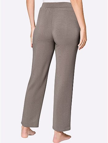 Pantalon à ceinture élastique interlock - taille courte - witt